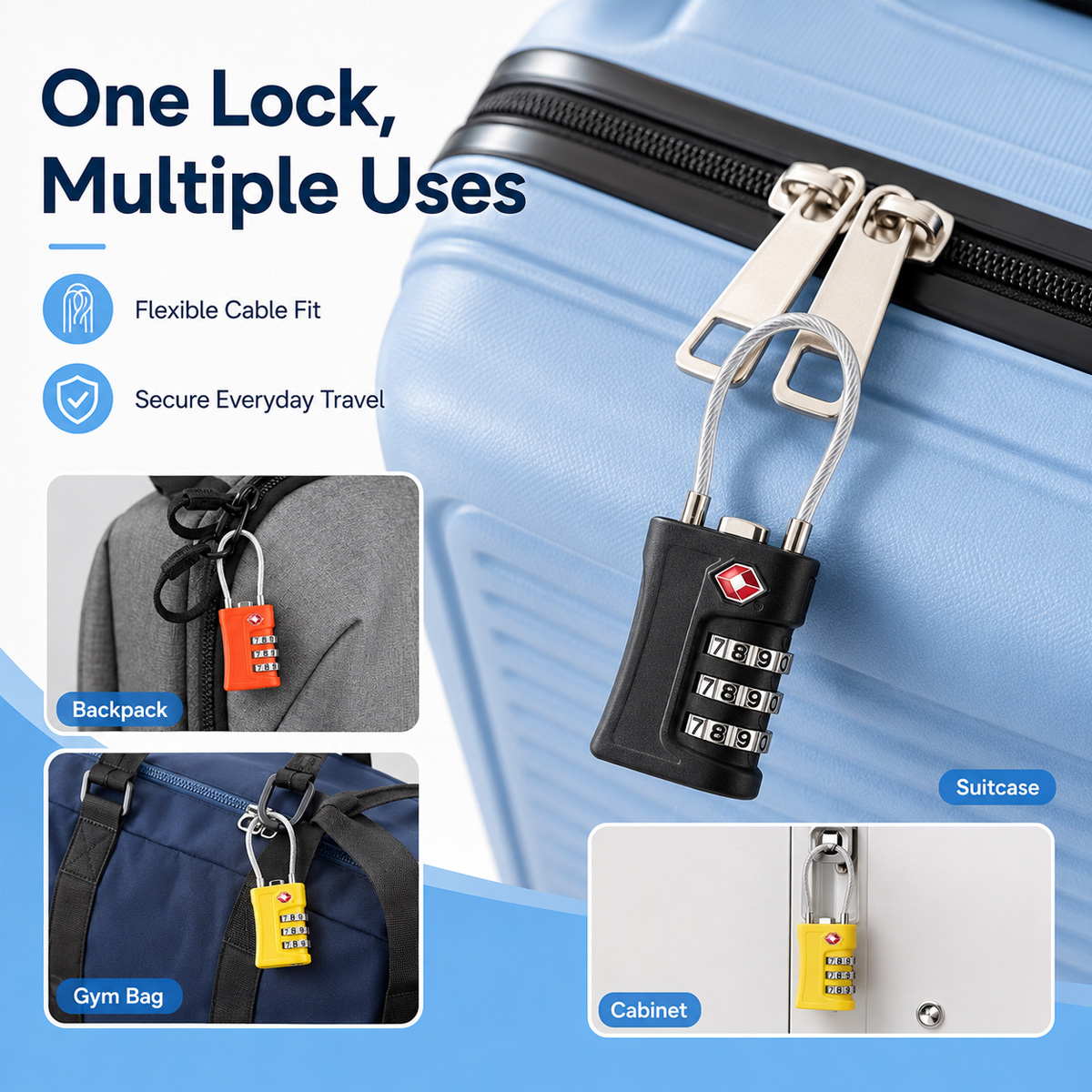Cadenas à câble à combinaison  - Home Gym Portable avis et prix