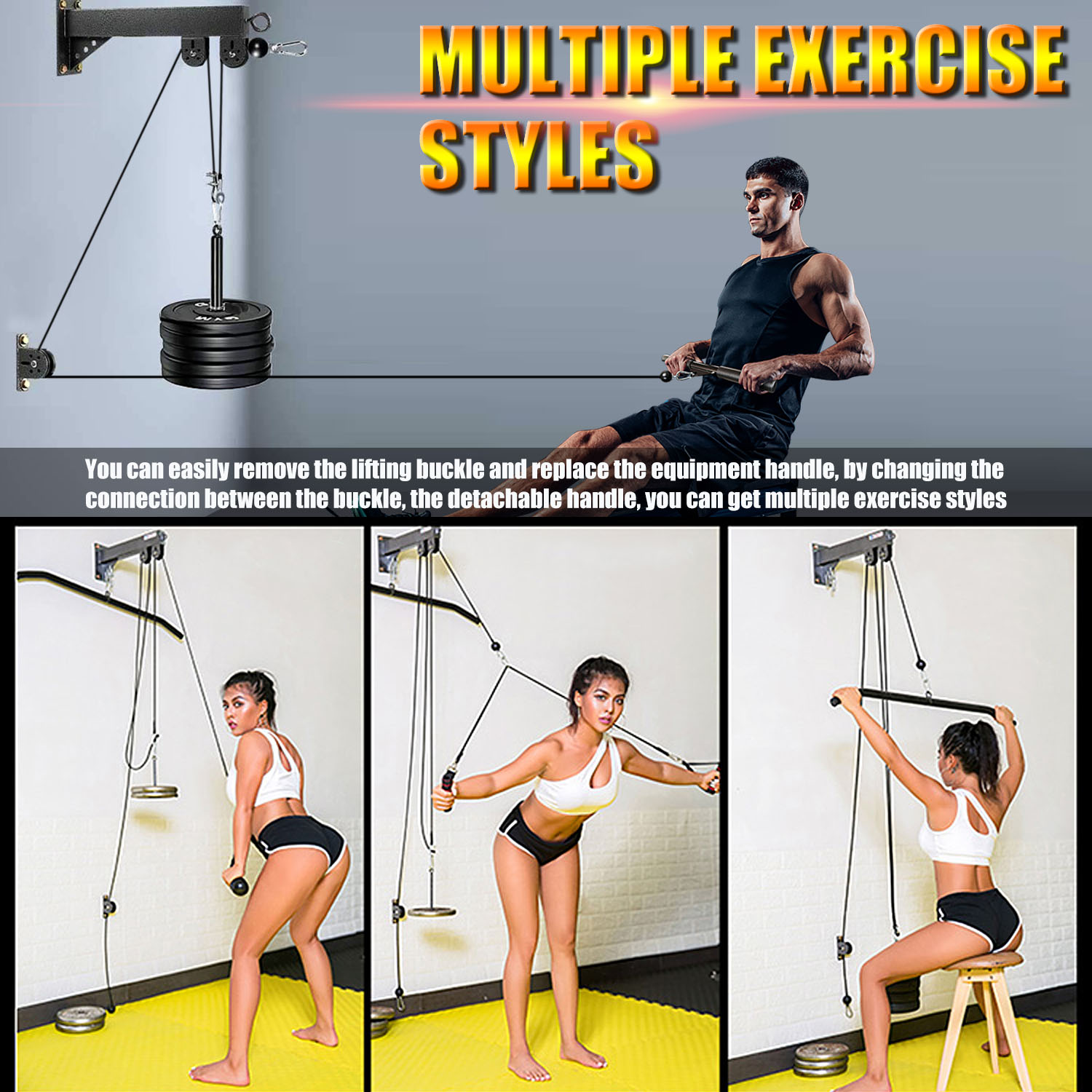 Système de poulie mural de Fit - Lat Pulldown Cable avis et prix