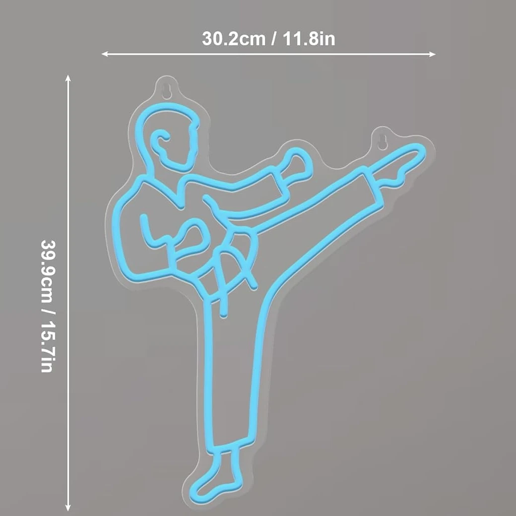 Enseigne néon Karaté Man, art  - Home Gym Neon Sign avis et prix